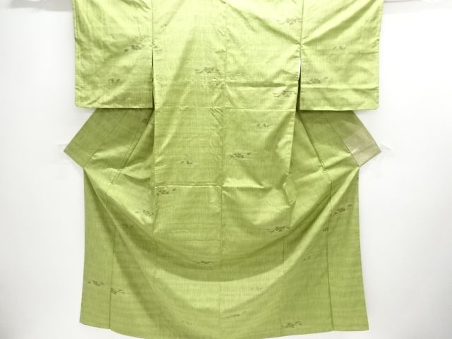 JAPANESE KIMONO / TSUMUGI / WOVEN MIST & FLOWER 